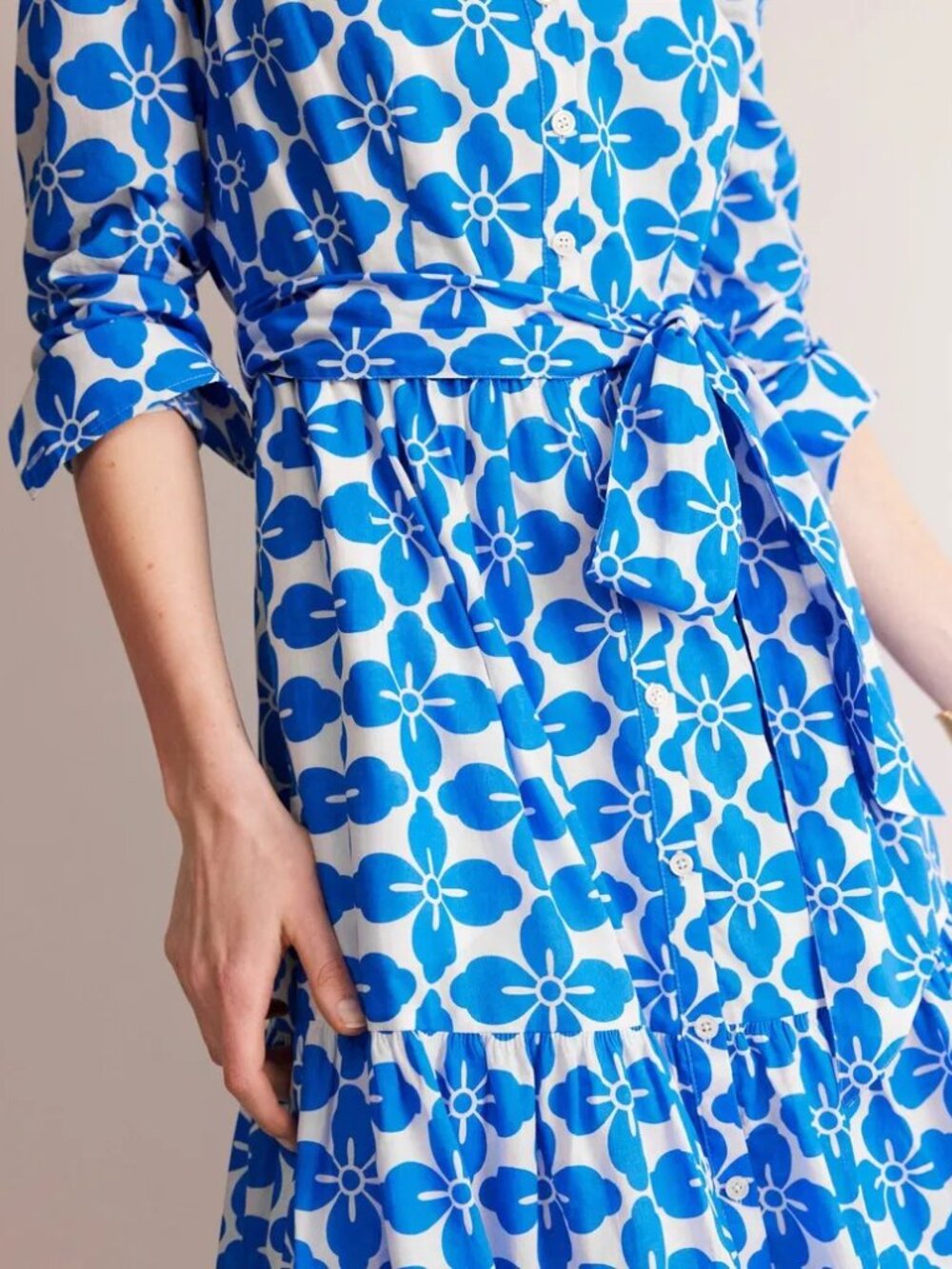 NWT Boden Flo Cotton Midi Shirtdress Sz 2 - Picture 4 of 6